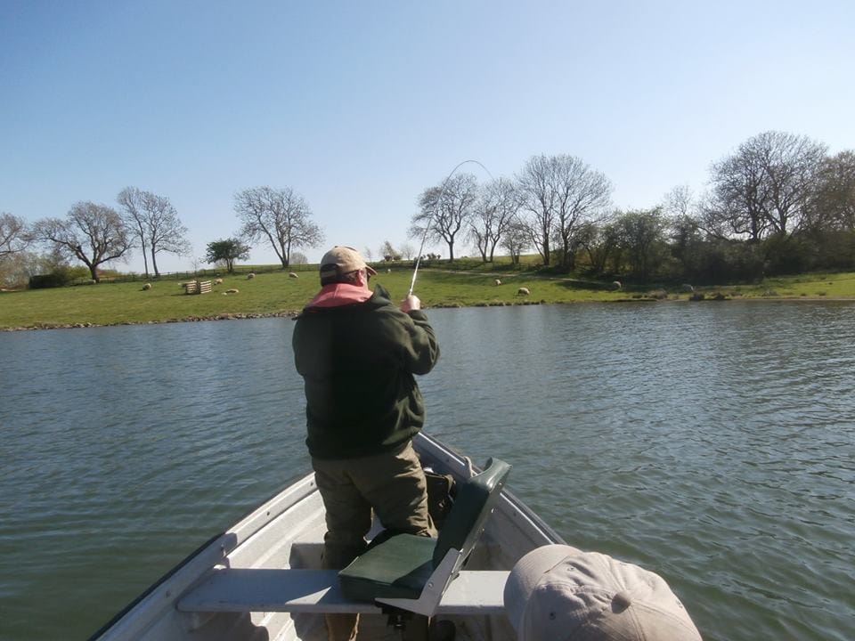 Rutland Gary with a fishing rod April