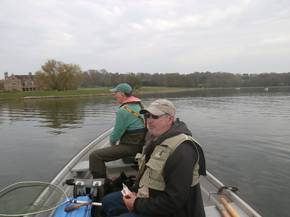 Rutland two men in a boat April